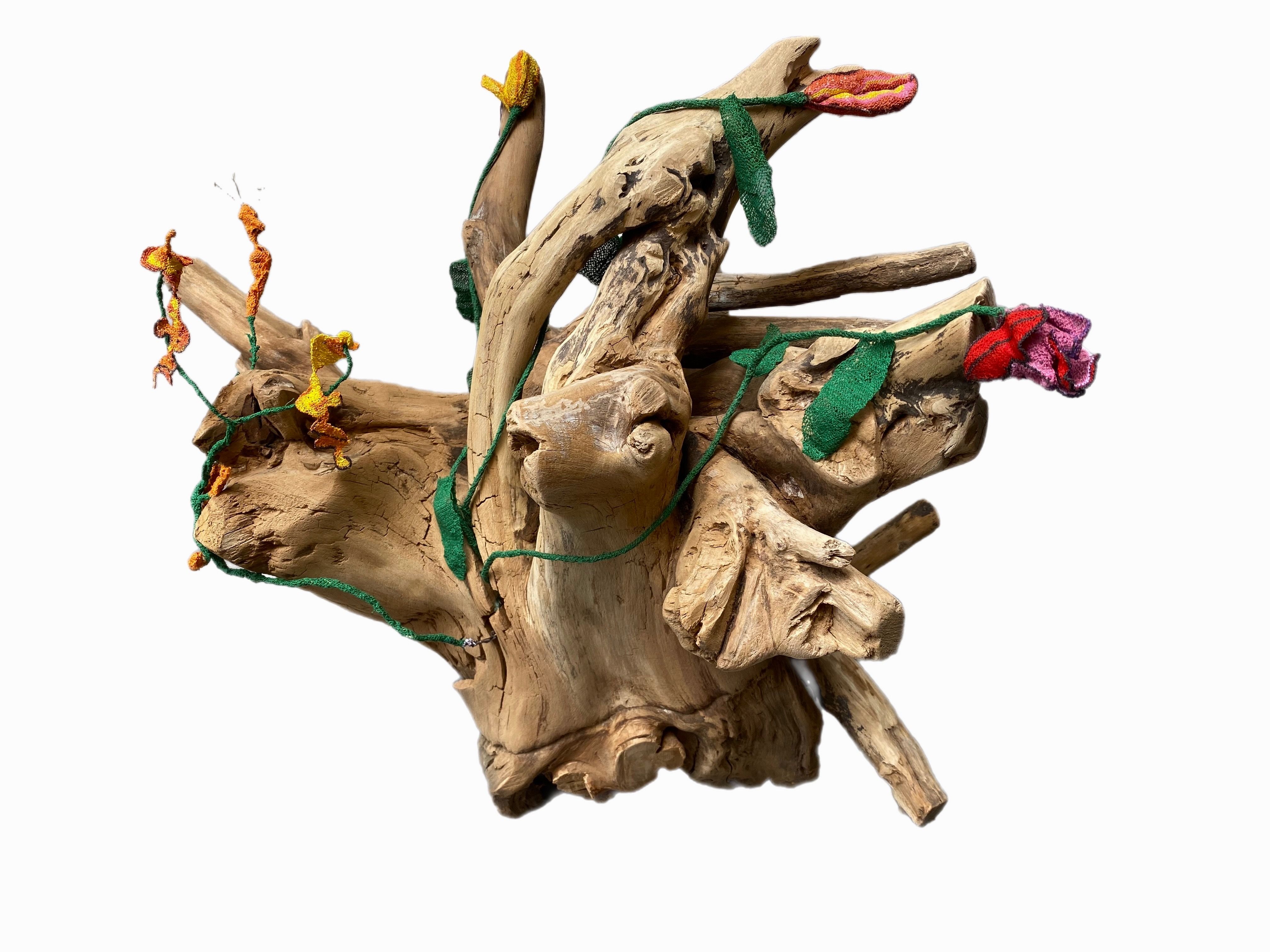 wood and needle lace