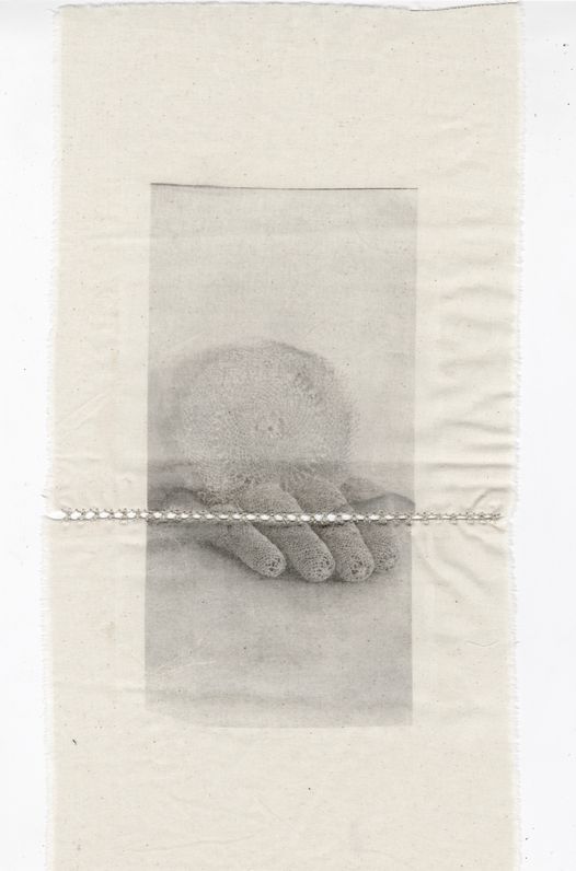 transfer on cotton: hand